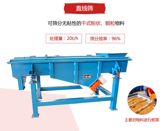 两层三个出料口的直线筛