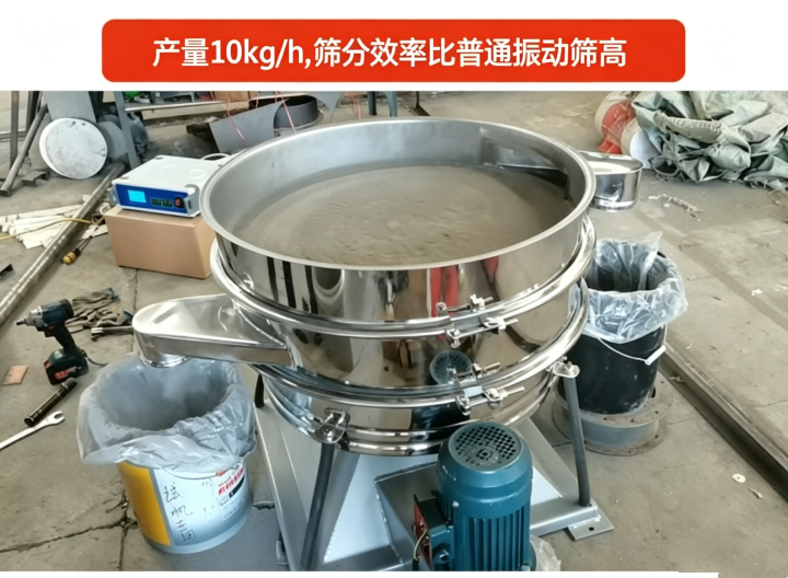 铁粉振动筛摇摆筛筛分产量效率图
